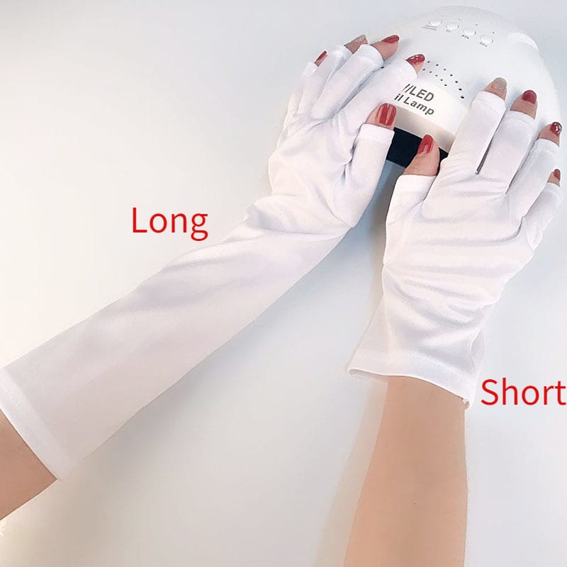 2pcs Nail Gloves Led Lamps Nail UV Protection Radiation Proof Gloves Anti UV Rays Protect Glove Manicure Art Apparel Accessories