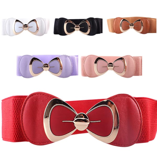 Thin Elastic Waist Belt Dress Apparel Accessories Metal Buckle Waistband New Hot Fashion Women Pu Black Leather Waist Band