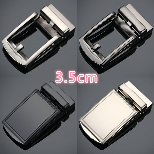 New Men's Business Alloy Automatic Buckle Unique Men Plaque Belt Buckles for 3.5cm Ratchet Men Apparel Accessories Designer Belt