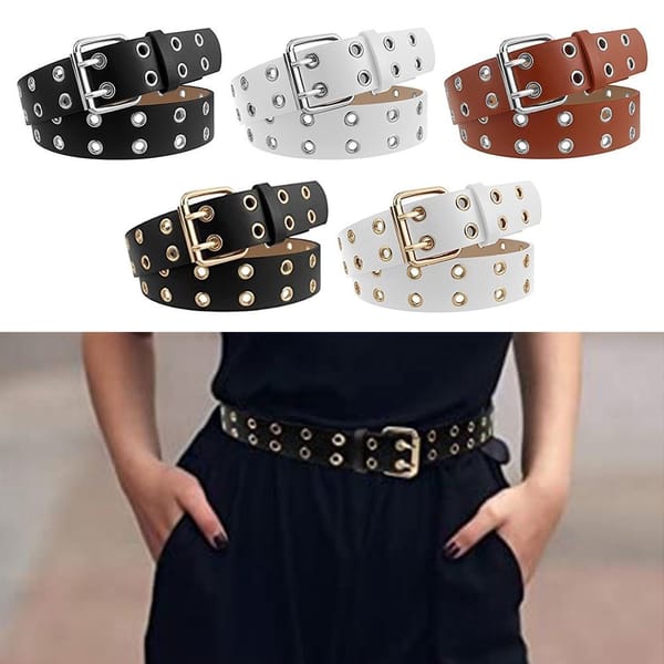 Buckle Fashion PU Leather Apparel Accessories Sweater Overcoat Adjustable Belts Jeans Girdles Goth Waistband Punk Waist Belt