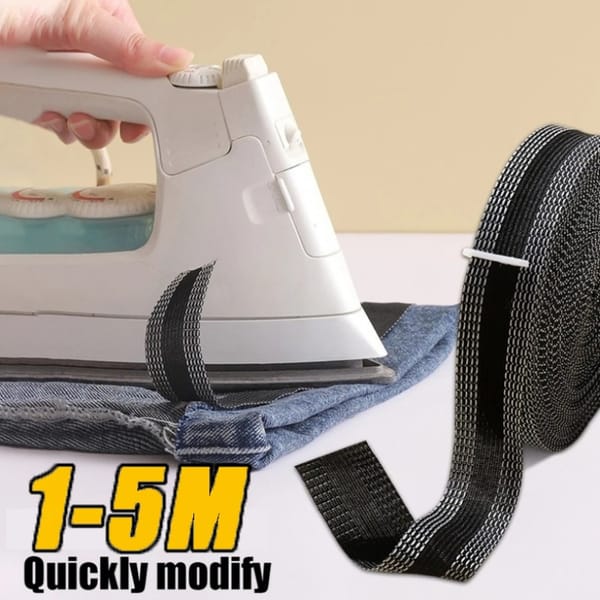 5M Self-Adhesive Pants Paste Shorten Trousers Legs Edge Free-Sewing Tools Pants Jeans Clothes DIY Adjusted Apparel Accessories