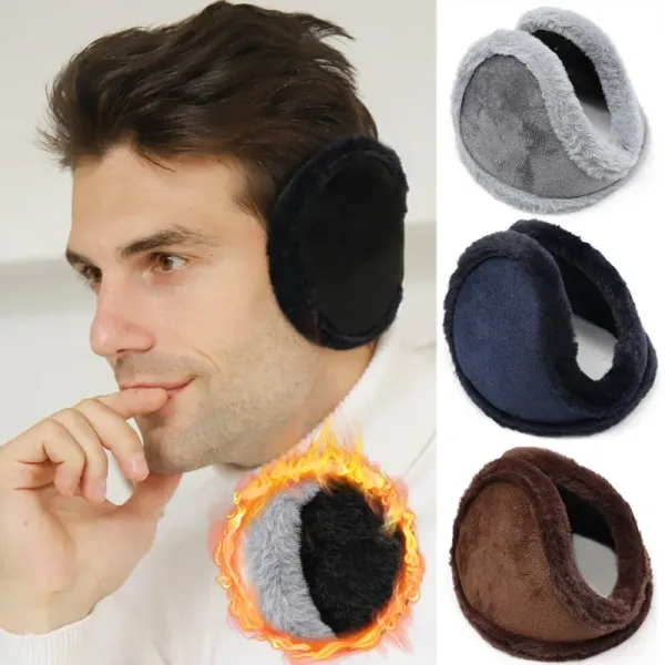 Solid Color Thicken Plush Ear Mask Women Versatile Earmuffs Outdoor Riding Elastic Ear Mask Winter Soft Warmer Apparel Accessory