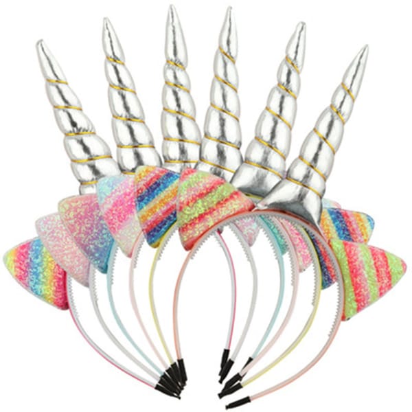 Unicorn Kids Headband  New Halloween Children's Headwear Cat Ears Party  Women Hair Accessories  Apparel Supplies