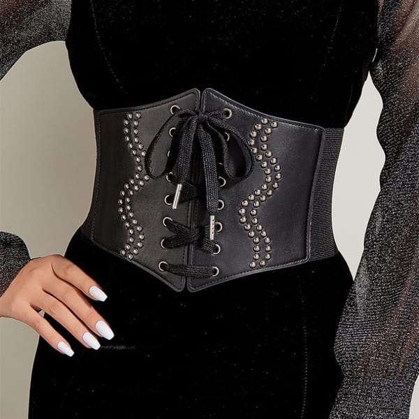 Korean Fashion Retro Stretch Elastic Waistband Dresses Girdle Decoration Apparel Accessories Women Wide Belt