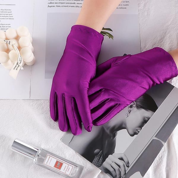 1 Pair Spandex Sun Protection Mittens Abrasion-resistant Outdoor Sports Gloves Pure Color Female Breathable Gloves